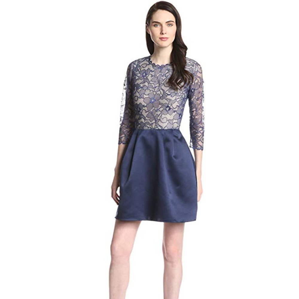 NWT Erin Fethersone | Lace Fit & Flare Dress